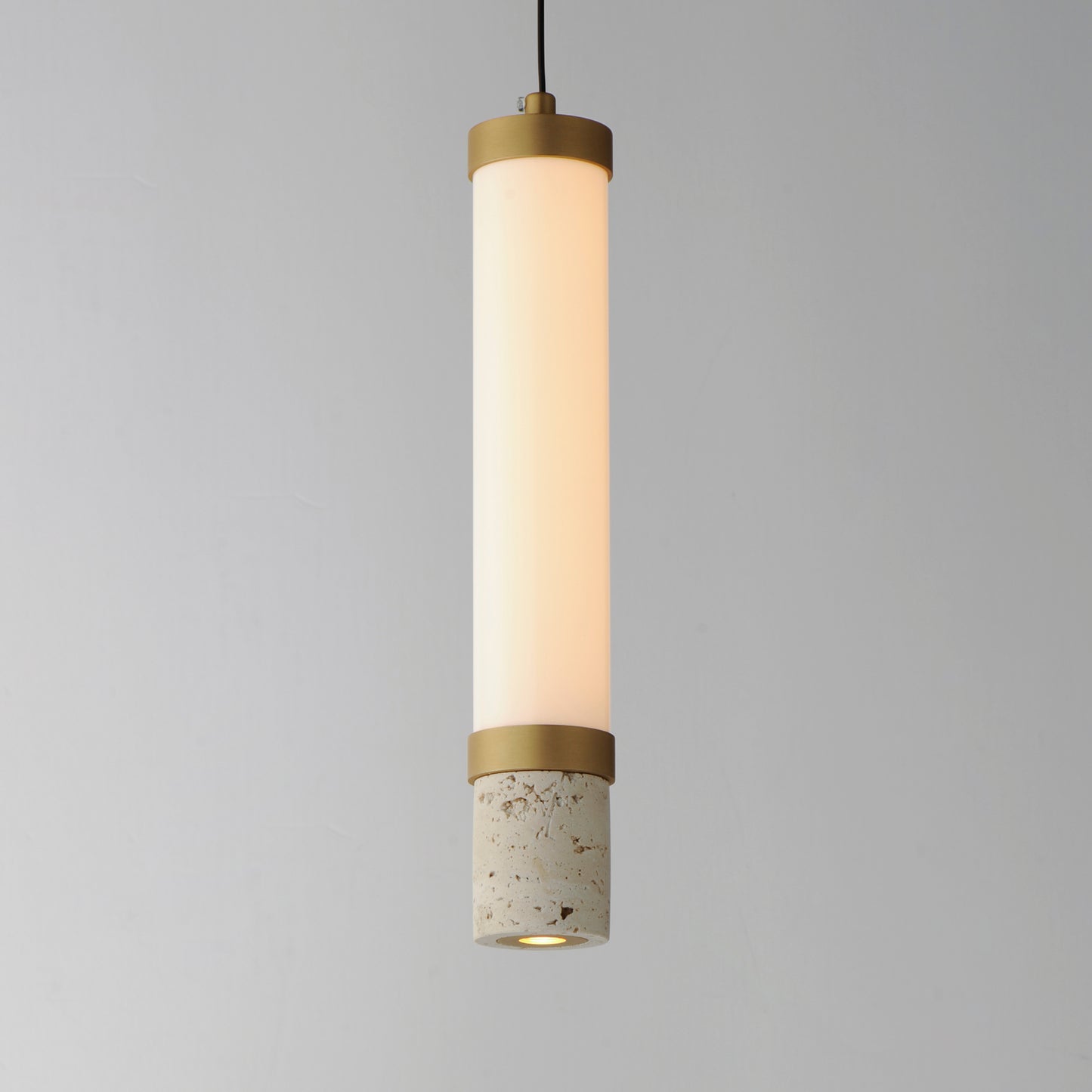 Travertine LED Pendant Travertine/Gold by ET2