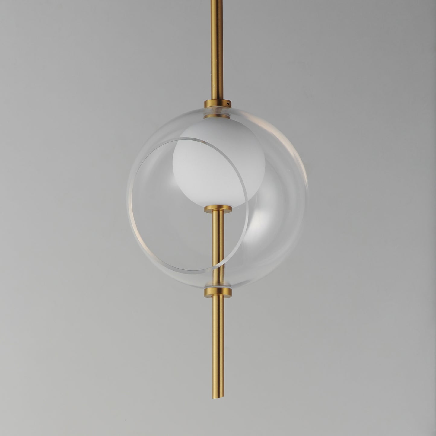 Martini 8" LED Pendant Natural Aged Brass by ET2