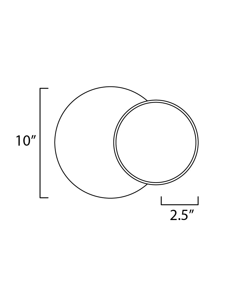 Revolver LED Flush Mount/Wall Sconce Matte White by ET2