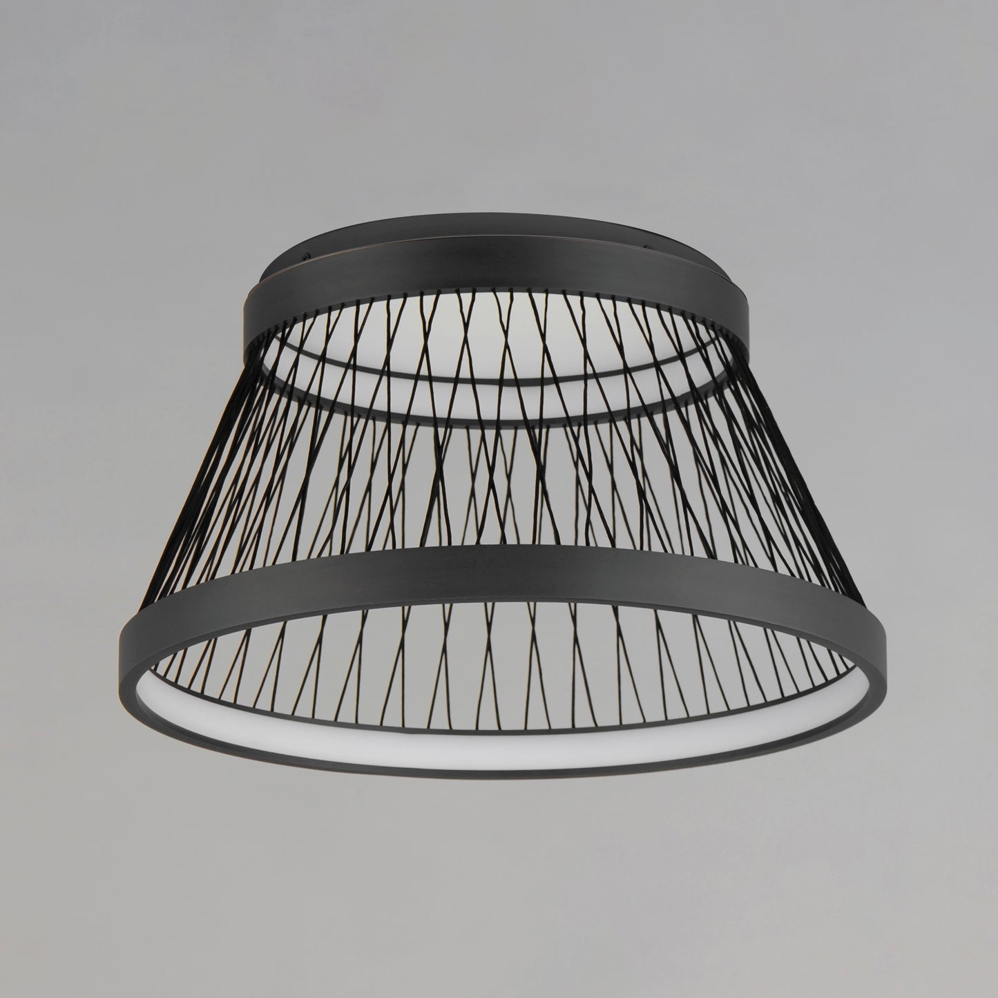Loom 23" LED Flush Mount Black by ET2