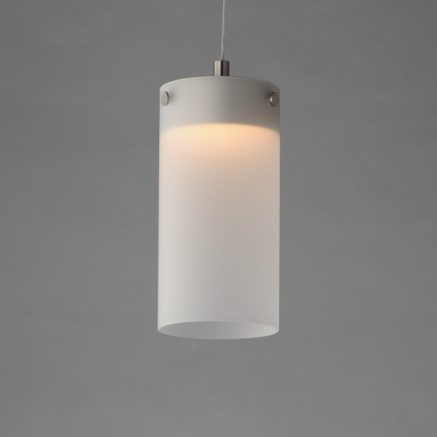 Highball Frosted LED Mini Pendant Satin Nickel by ET2