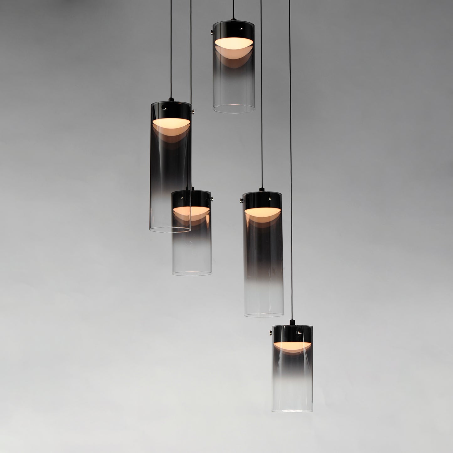 Highball Smoke 5-Light LED Pendant Gunmetal by ET2