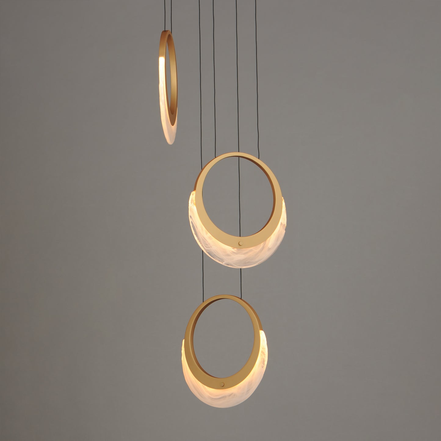Lyra 3-Light LED Pendant Gold by ET2
