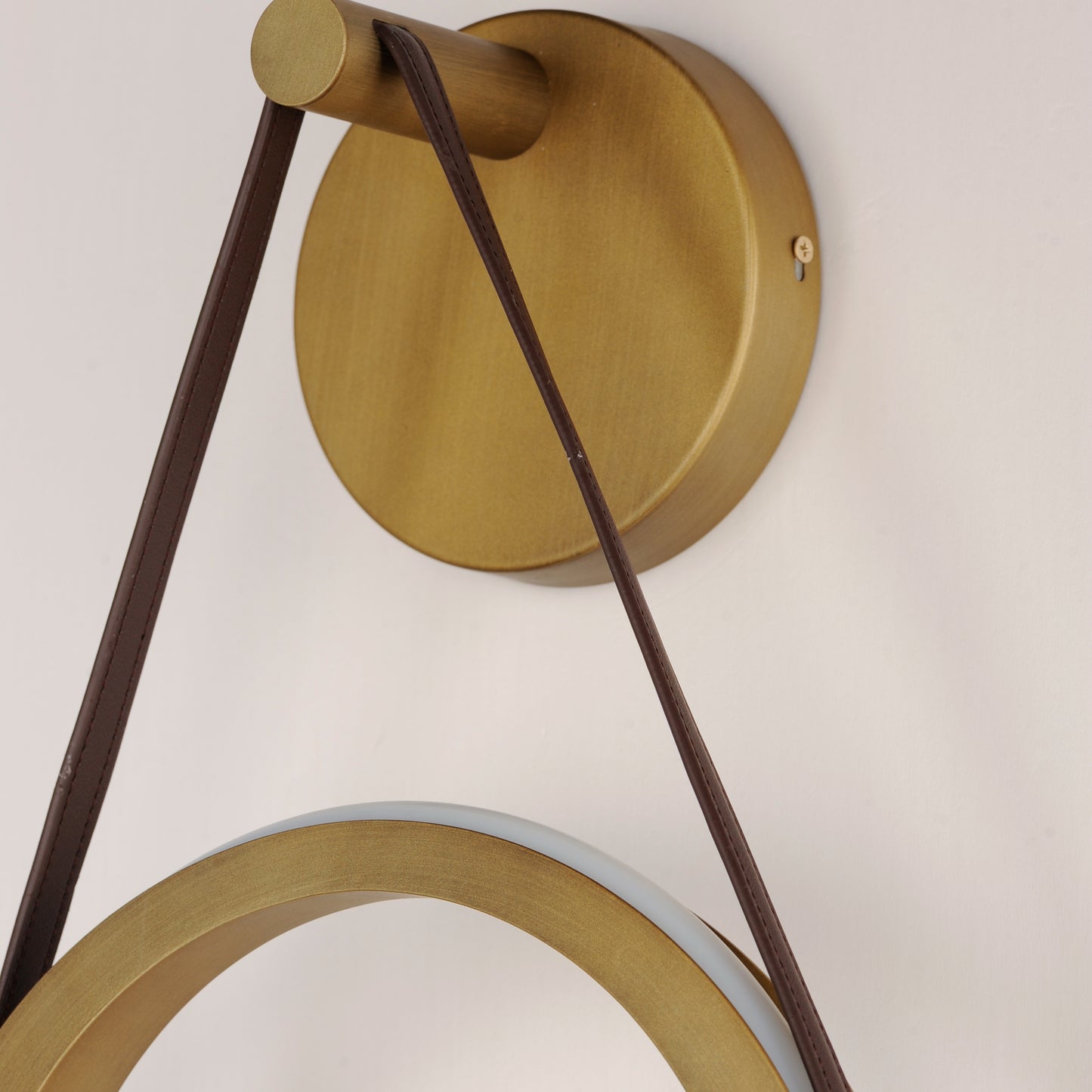 Tether LED Wall Sconce Natural Aged Brass by ET2