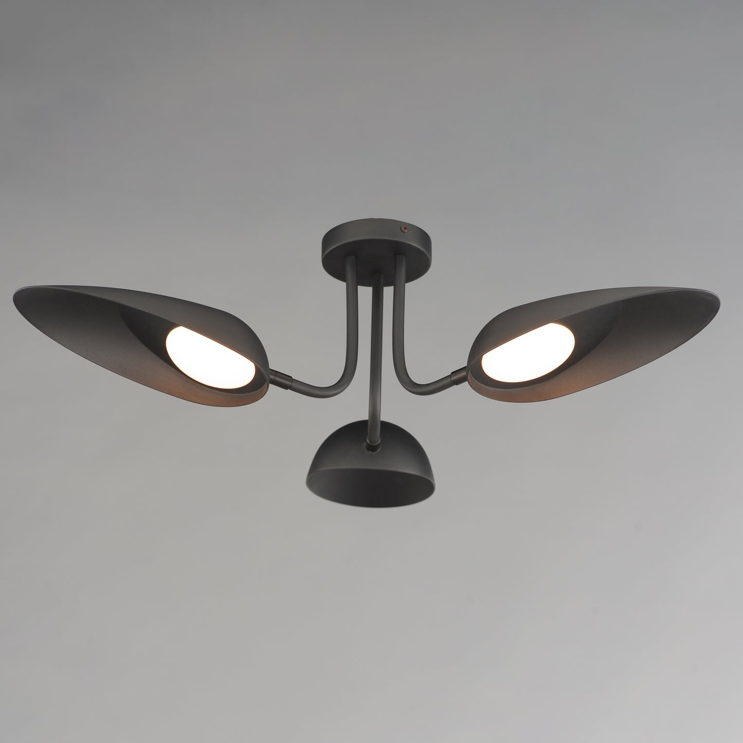 Marsh 3-Light LED Semi-Flush Mount Black by ET2