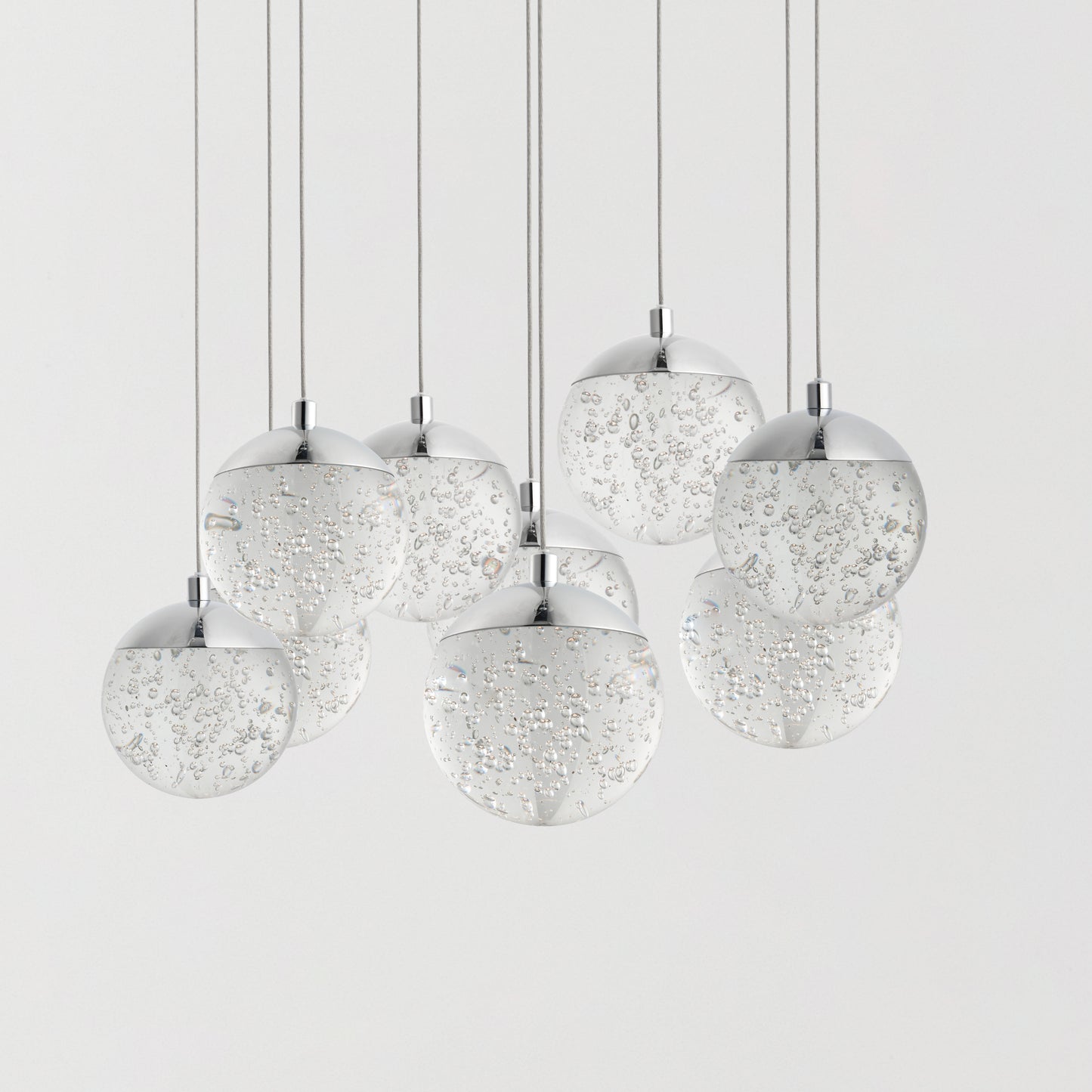 Orb II 9-Light LED Pendant Polished Chrome by ET2