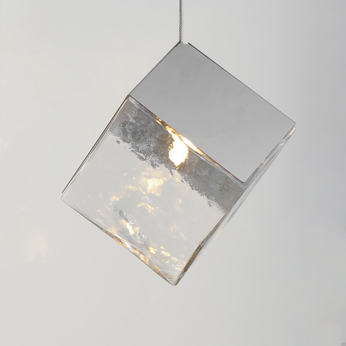 Ice Cube LED Pendant Polished Chrome by ET2
