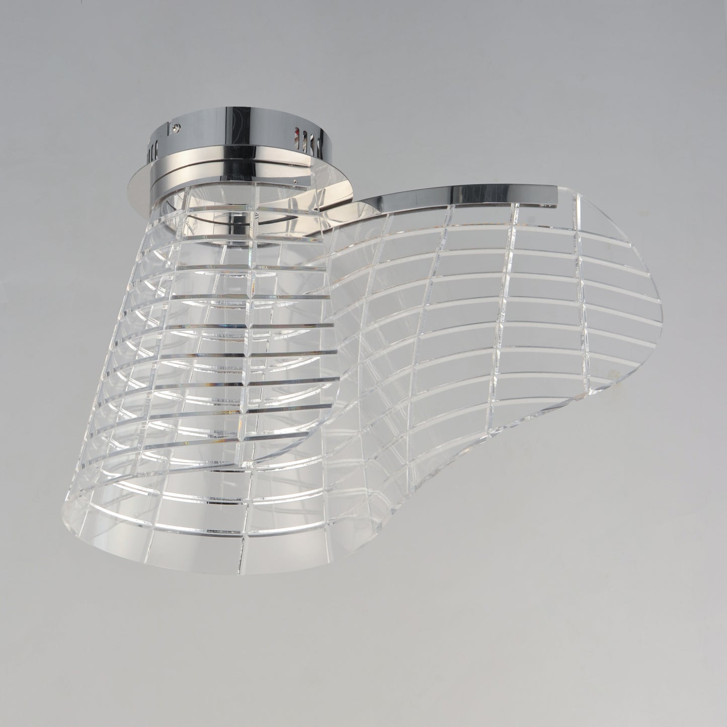 Tartan LED Flush Mount Polished Chrome by ET2