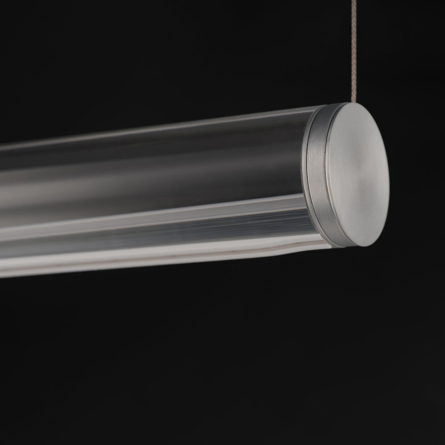 Vanish 72" LED Pendant Brushed Aluminum by ET2