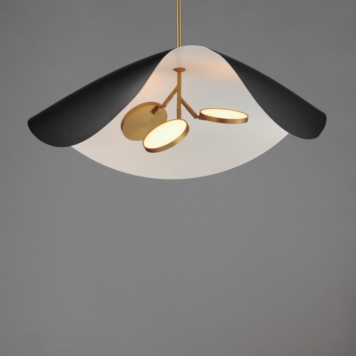Carmen 32" LED Pendant Black/Gold by ET2
