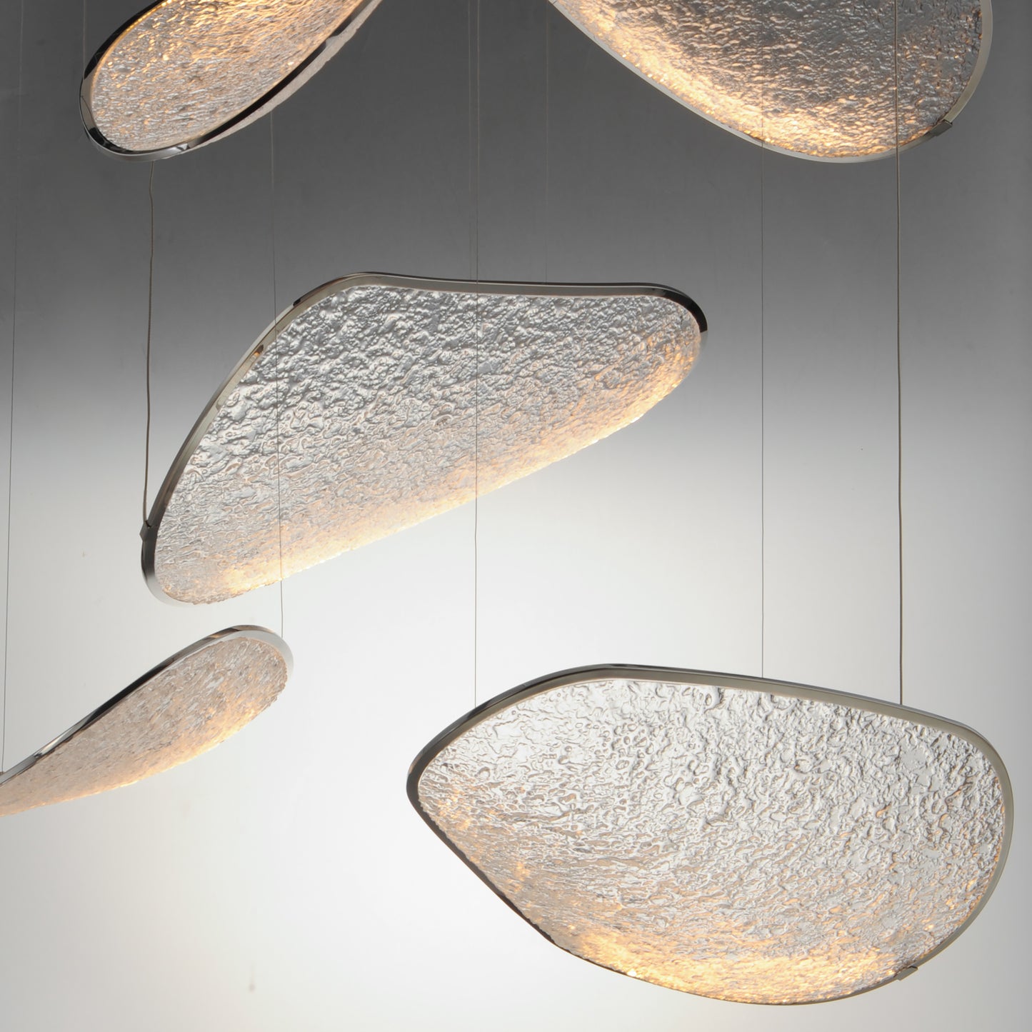 Moonscapes 5-Light LED Pendant Polished Chrome by ET2
