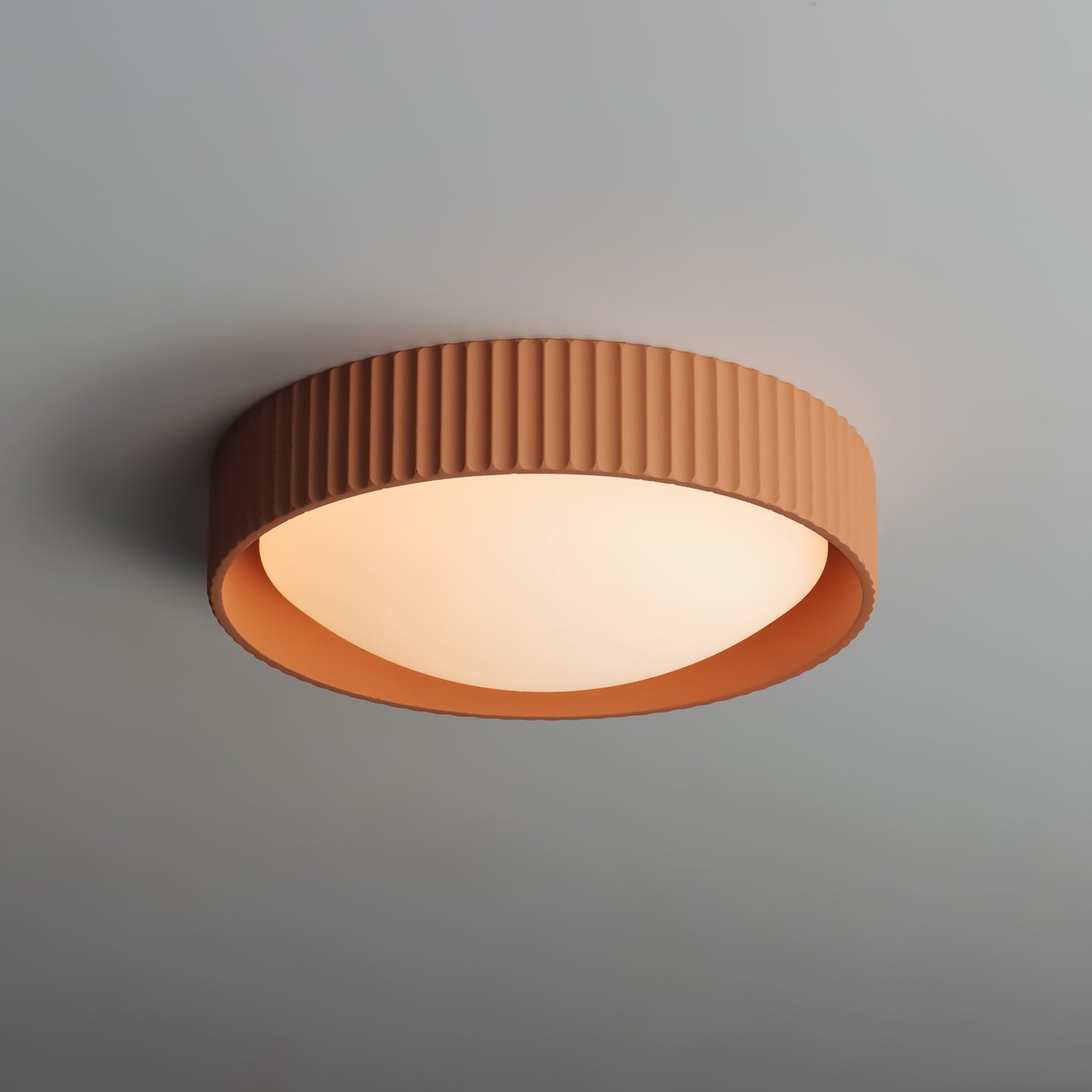 Souffle 14" LED Flush Mount Terra Cotta by ET2