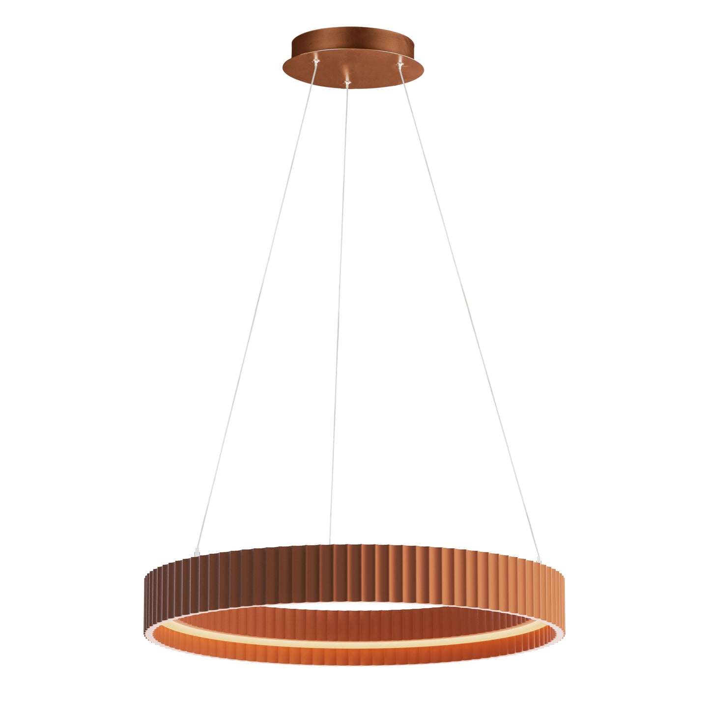 Souffle 25" LED Ring Pendant Terra Cotta by ET2