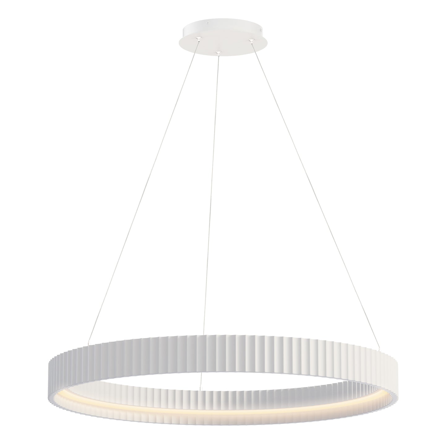 Souffle 33" LED Ring Pendant Chaulk White by ET2