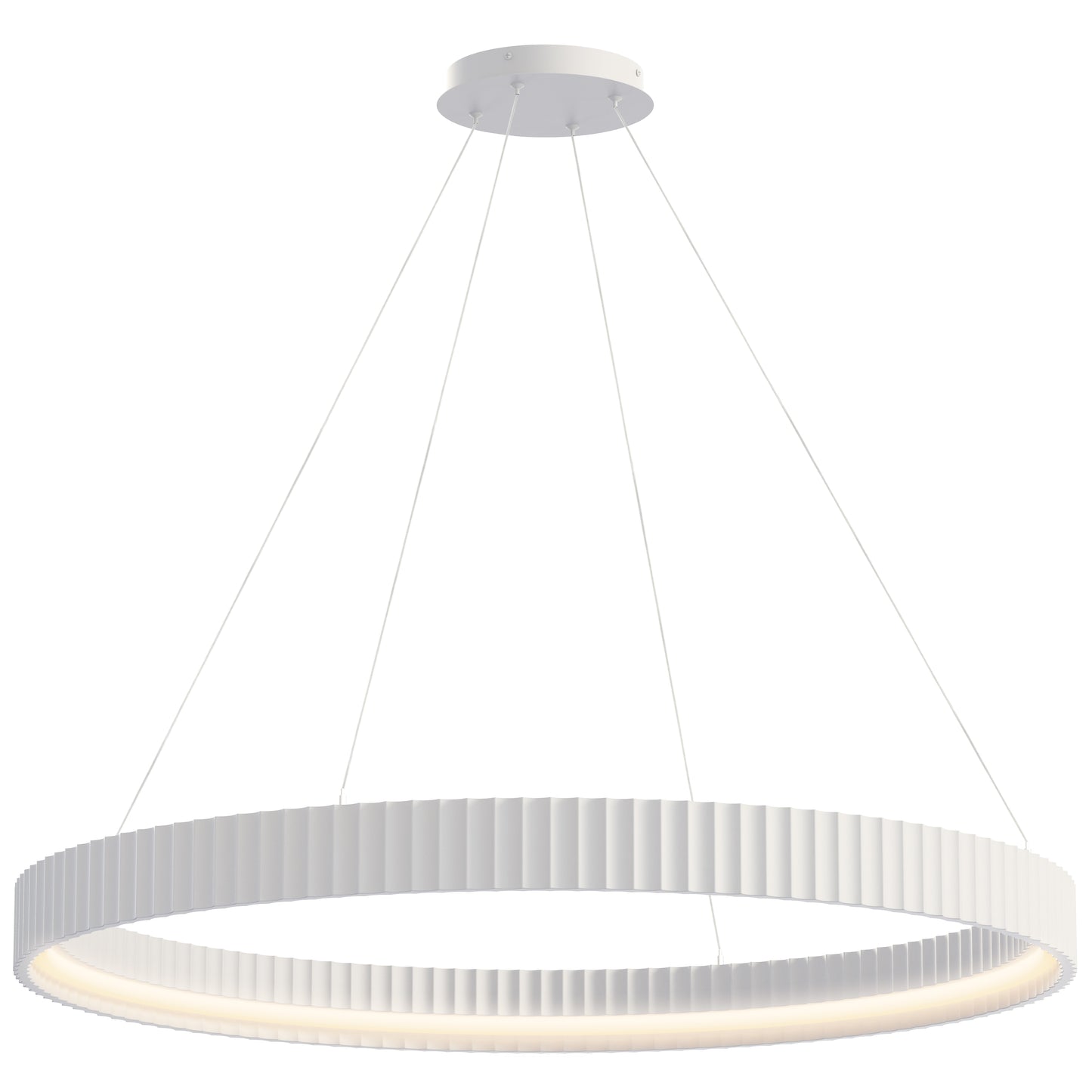 Souffle 41" LED Ring Pendant Chaulk White by ET2