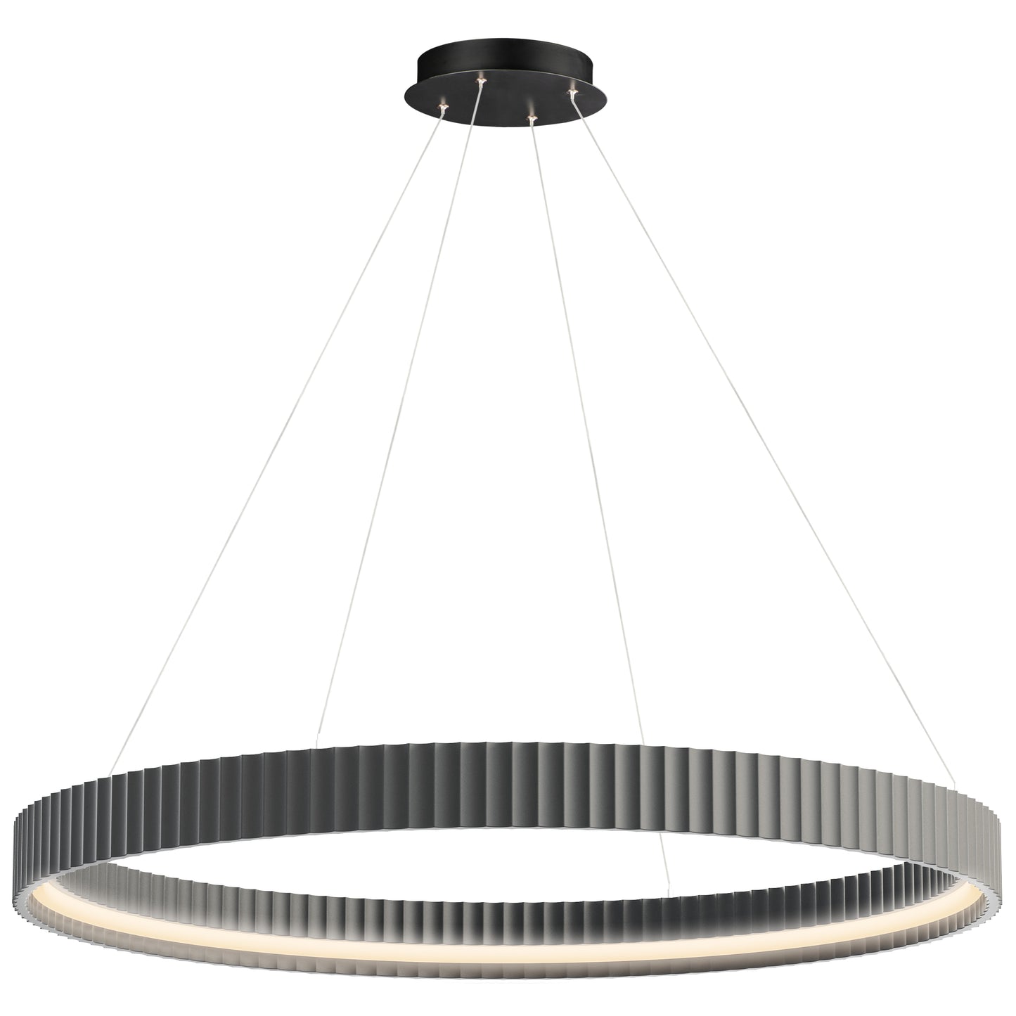 Souffle 41" LED Ring Pendant Gray by ET2
