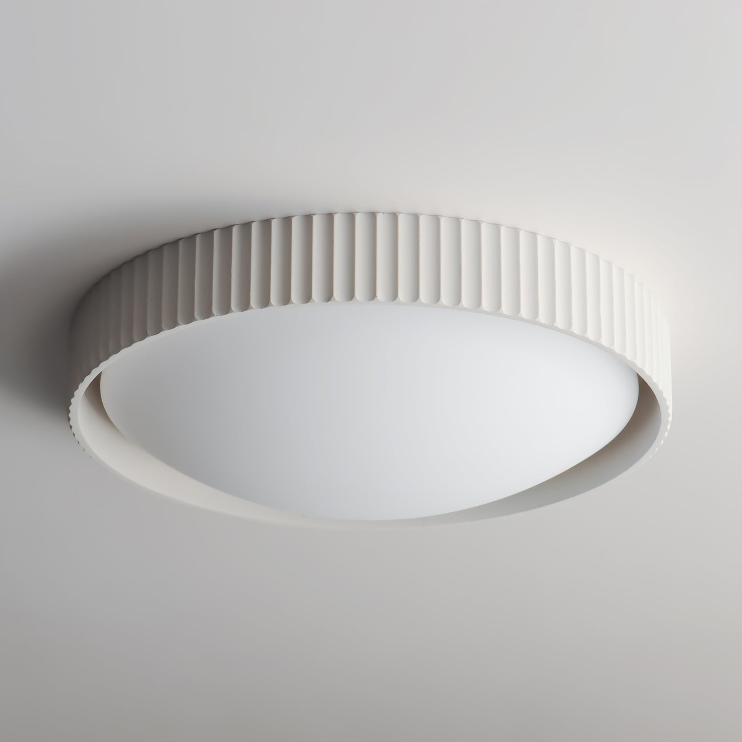 Souffle 18" LED Flush Mount Chaulk White by ET2