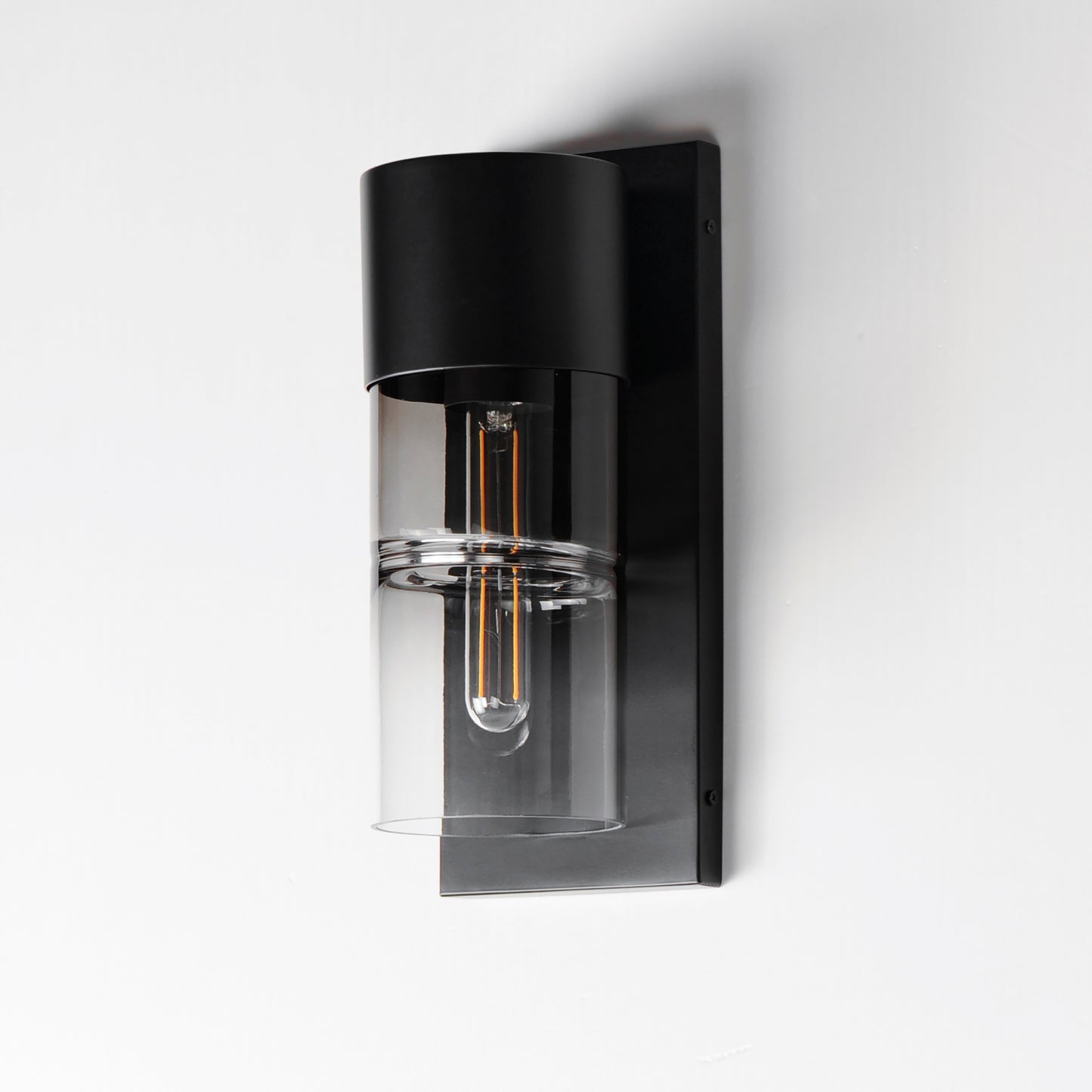 Smokestack Small LED Outdoor Wall Sconce Black by ET2