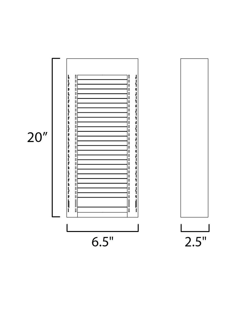 Alcove Large LED Outdoor Wall Sconce Black/Gold by ET2