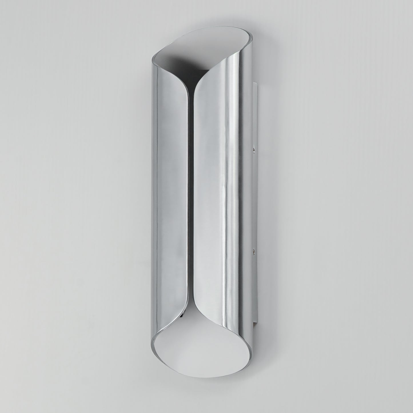 Folio 20" LED Outdoor Wall Sconce Satin Aluminum/White by ET2
