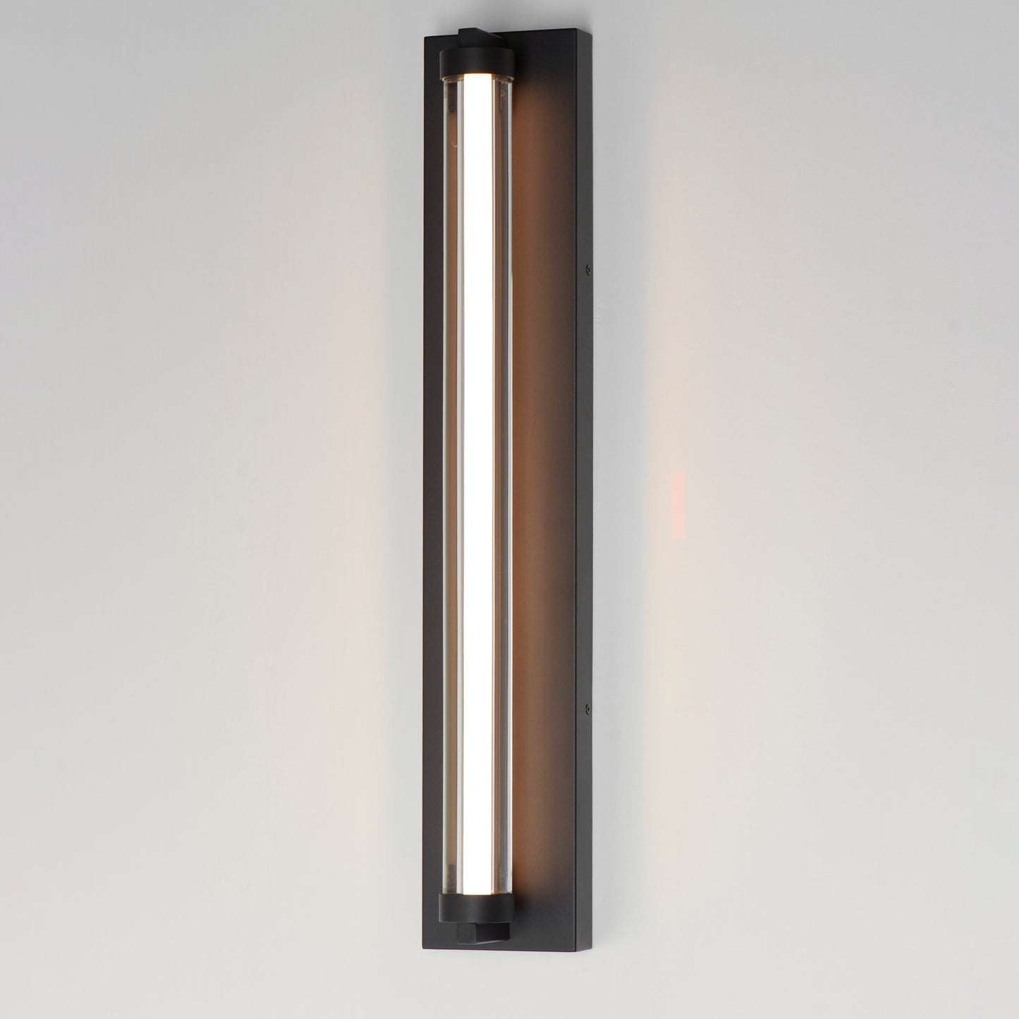 Fuse 27" LED Outdoor Wall Sconce Black/Gold by ET2