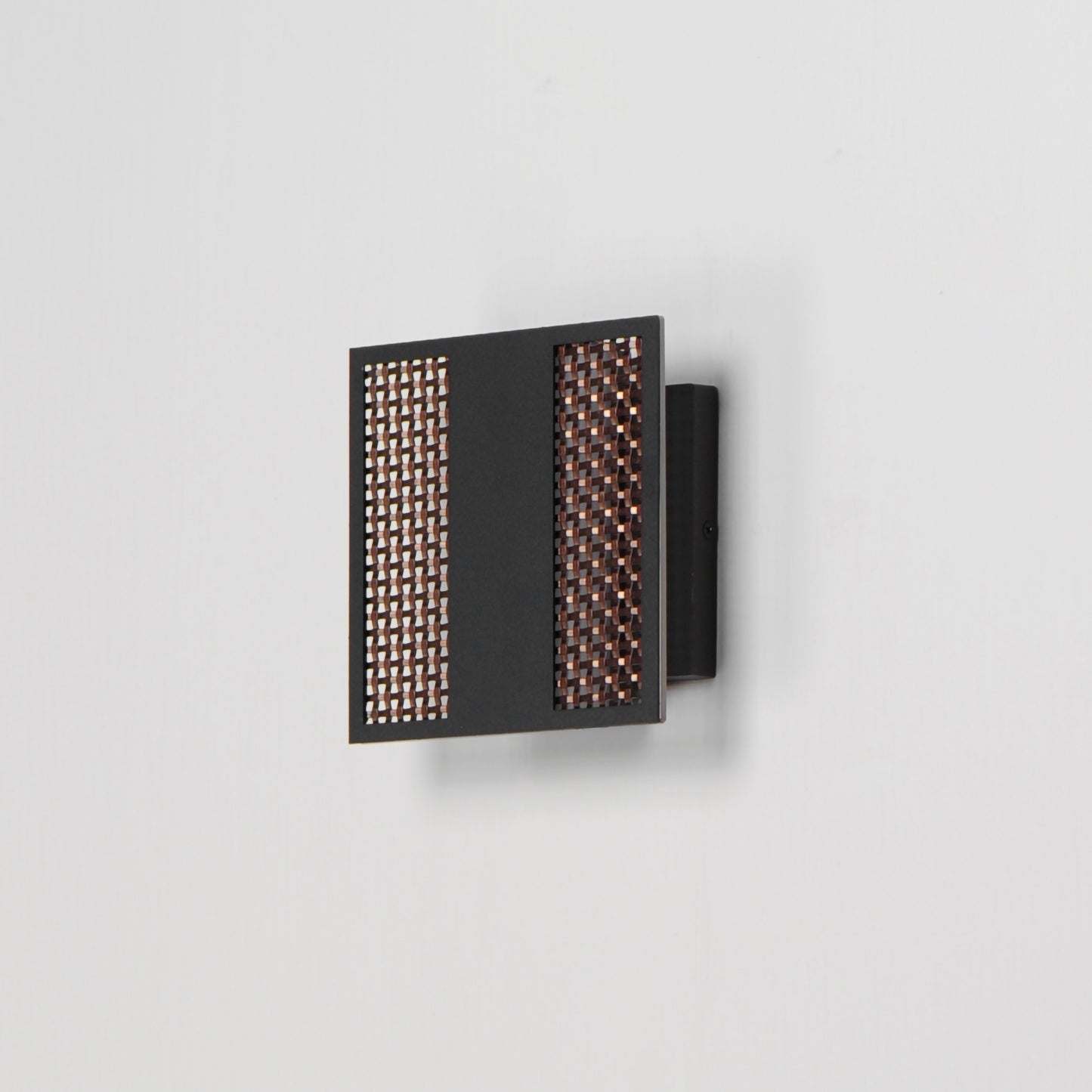Interlace 6.5" LED Outdoor Wall Sconce Black/Aged Copper by ET2
