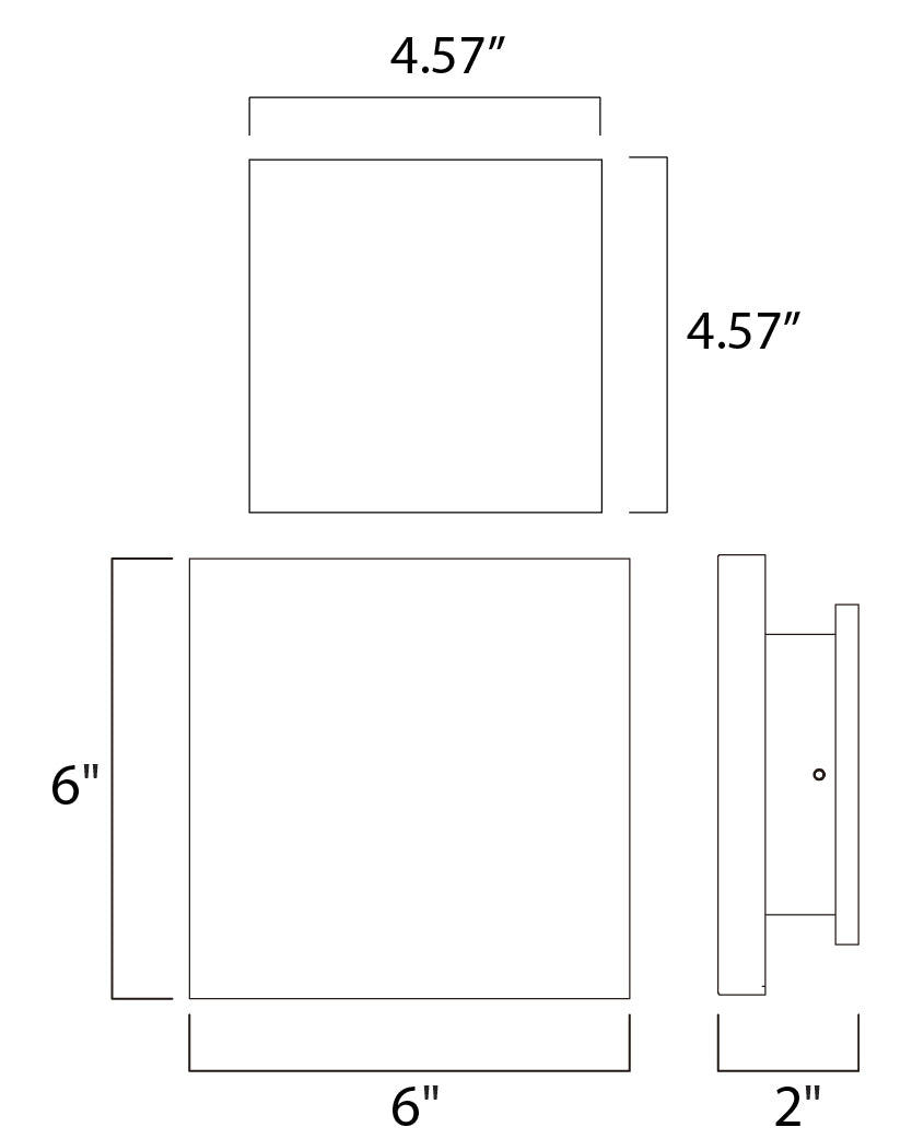 Alumilux: Tau LED Outdoor Wall Sconce Black by ET2