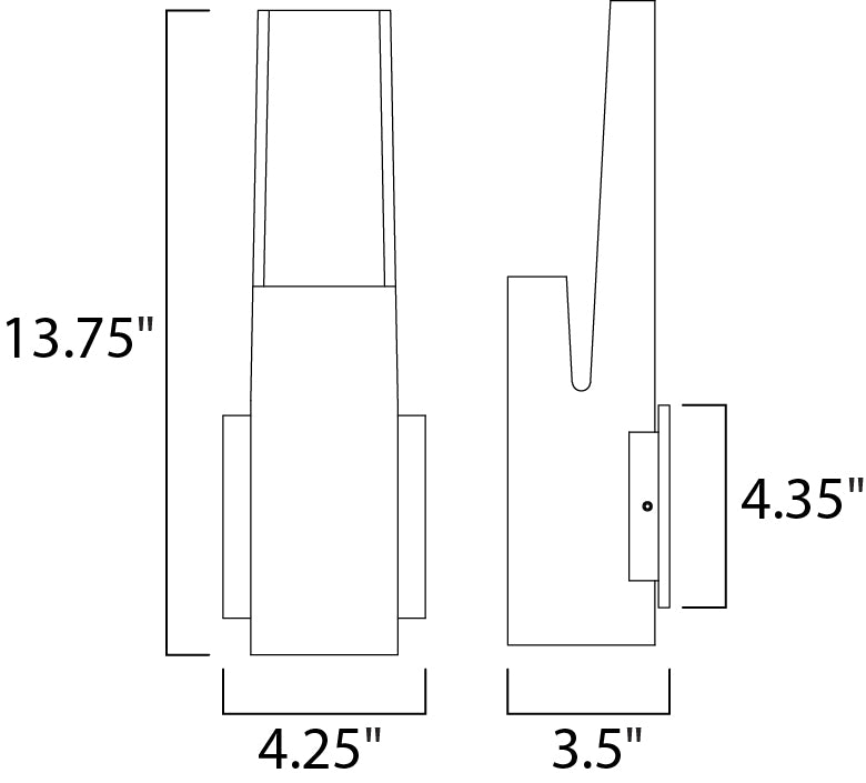 Alumilux: Runway LED Outdoor Wall Sconce White by ET2