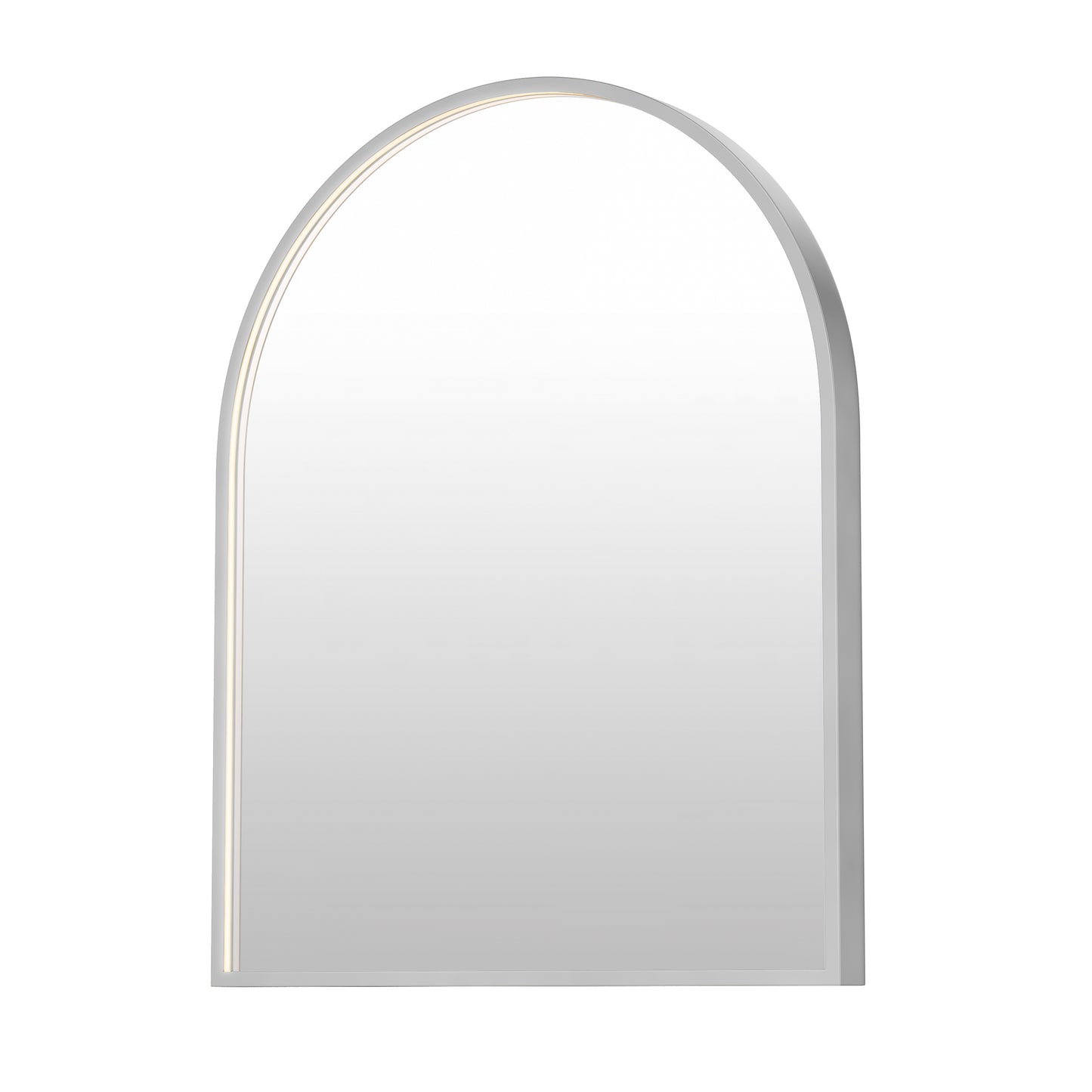 Elisse 24"X30" Arch LED Mirror Satin Nickel by ET2