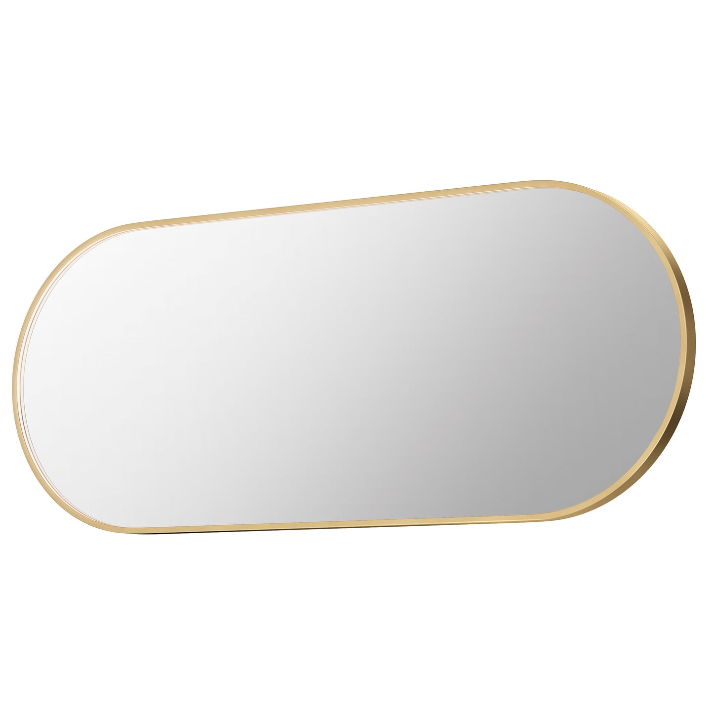 Elisse 68"X28" Oval LED Mirror Gold by ET2