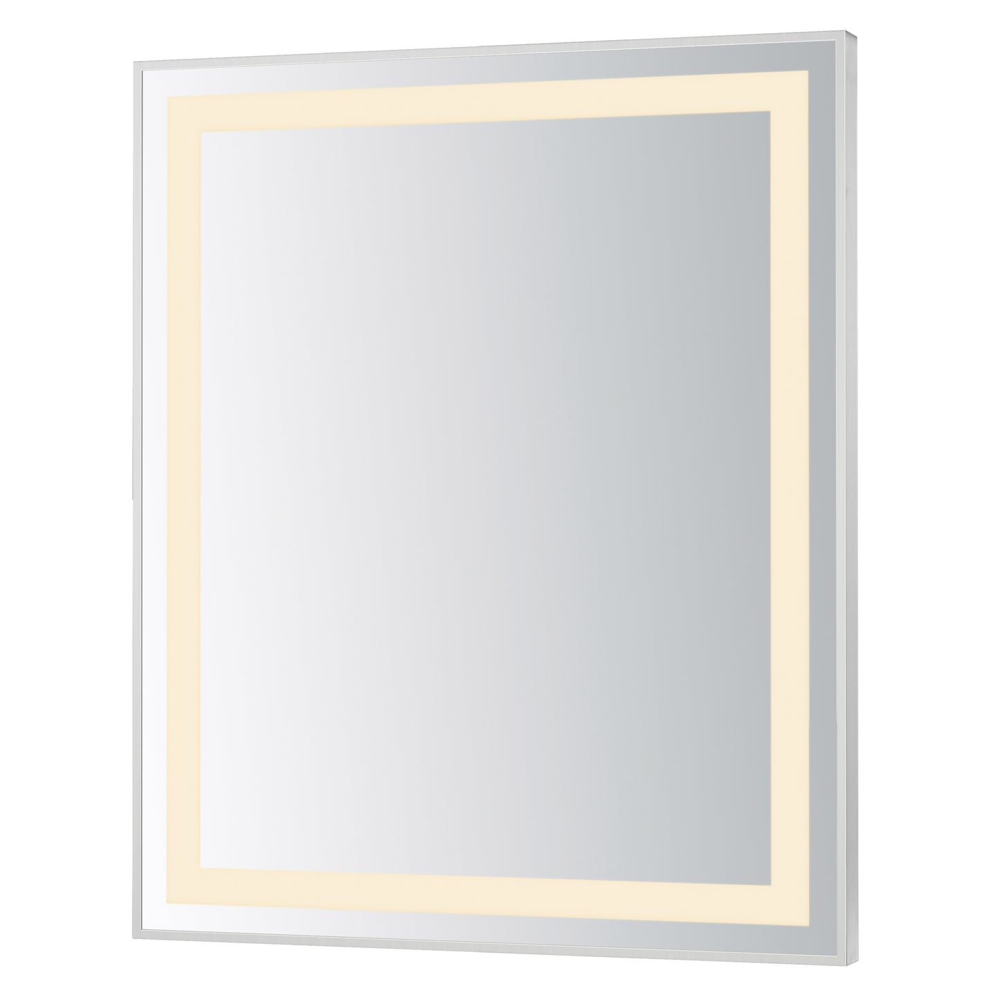 Framed 30x36 LED Mirror 3CCT Satin Nickel by ET2