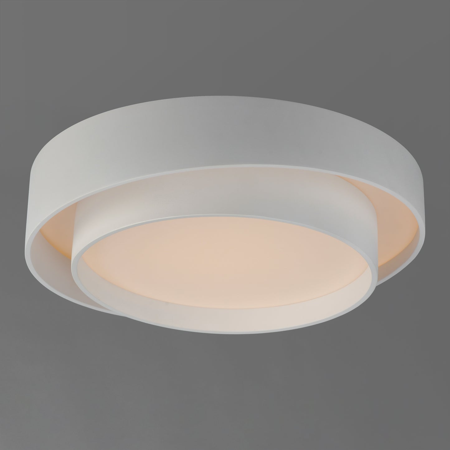 Ziggurat 19.75" LED Flush Mount White by ET2