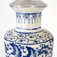 Blue Porcelain Chinoiserie Cordless Lamp | Contemporary Lighting
