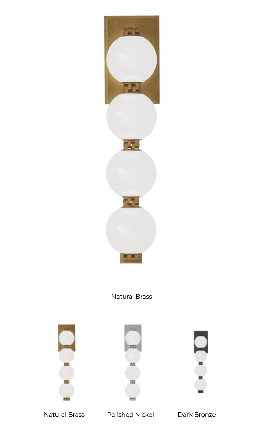 Perle 15 LED Wall Sconce Hand Blown Glass by Visual & Comfort & Co