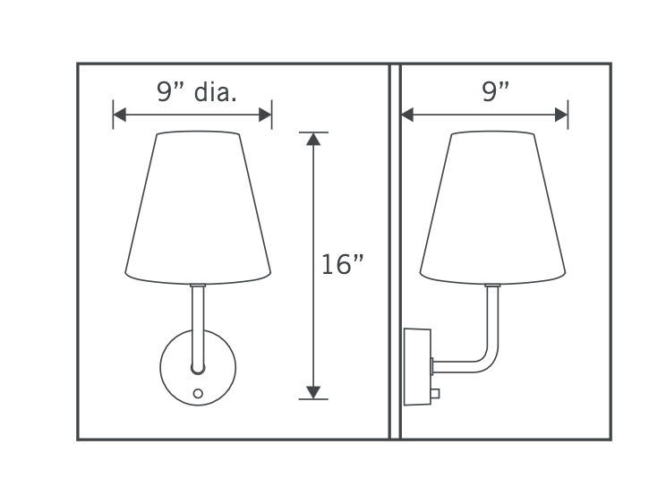 Emily Cordless Wall Sconce Black finish with sleek design by Modern Lantern