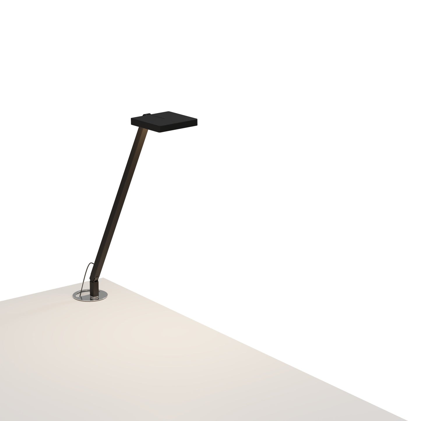 Focaccia Solo Desk Lamp Matte Black Grommet Mount Fcd 1 Mtb Grm by Koncept Inc