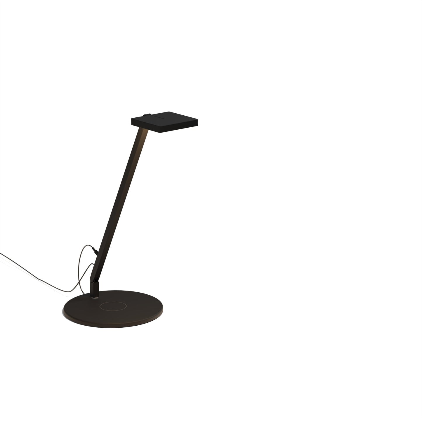 Focaccia Solo Desk Lamp Matte Black Wireless Charging Base Fcd 1 Mtb Qcb by Koncept Inc