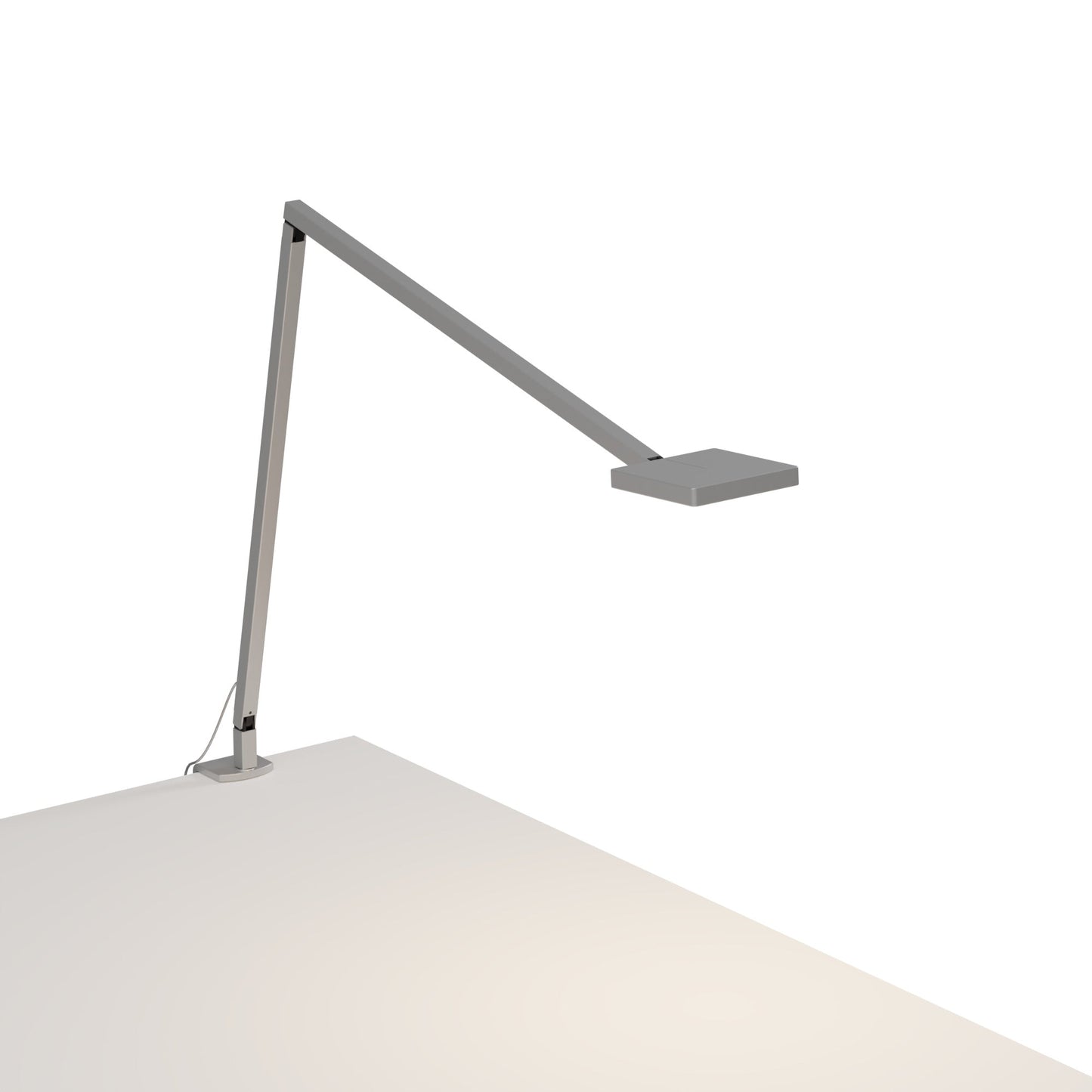 Focaccia Desk Lamp Silver Desk Clamp Fcd 2 Sil 2Cl by Koncept Inc