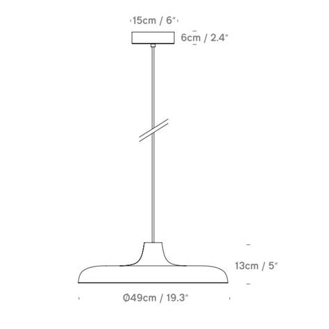 Contemporary suspension ceiling light for office desk or hotel lounge