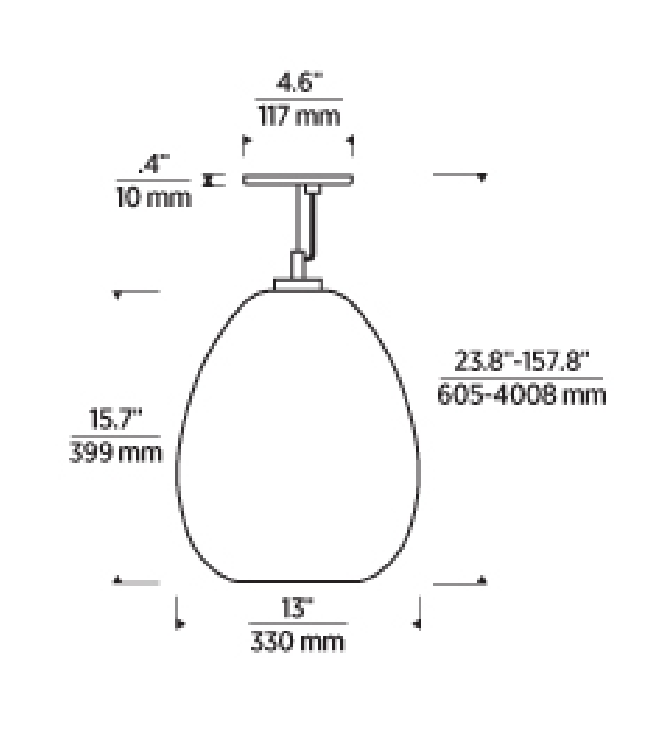 Kapoor Medium Pendant by Visual & Comfort & Co