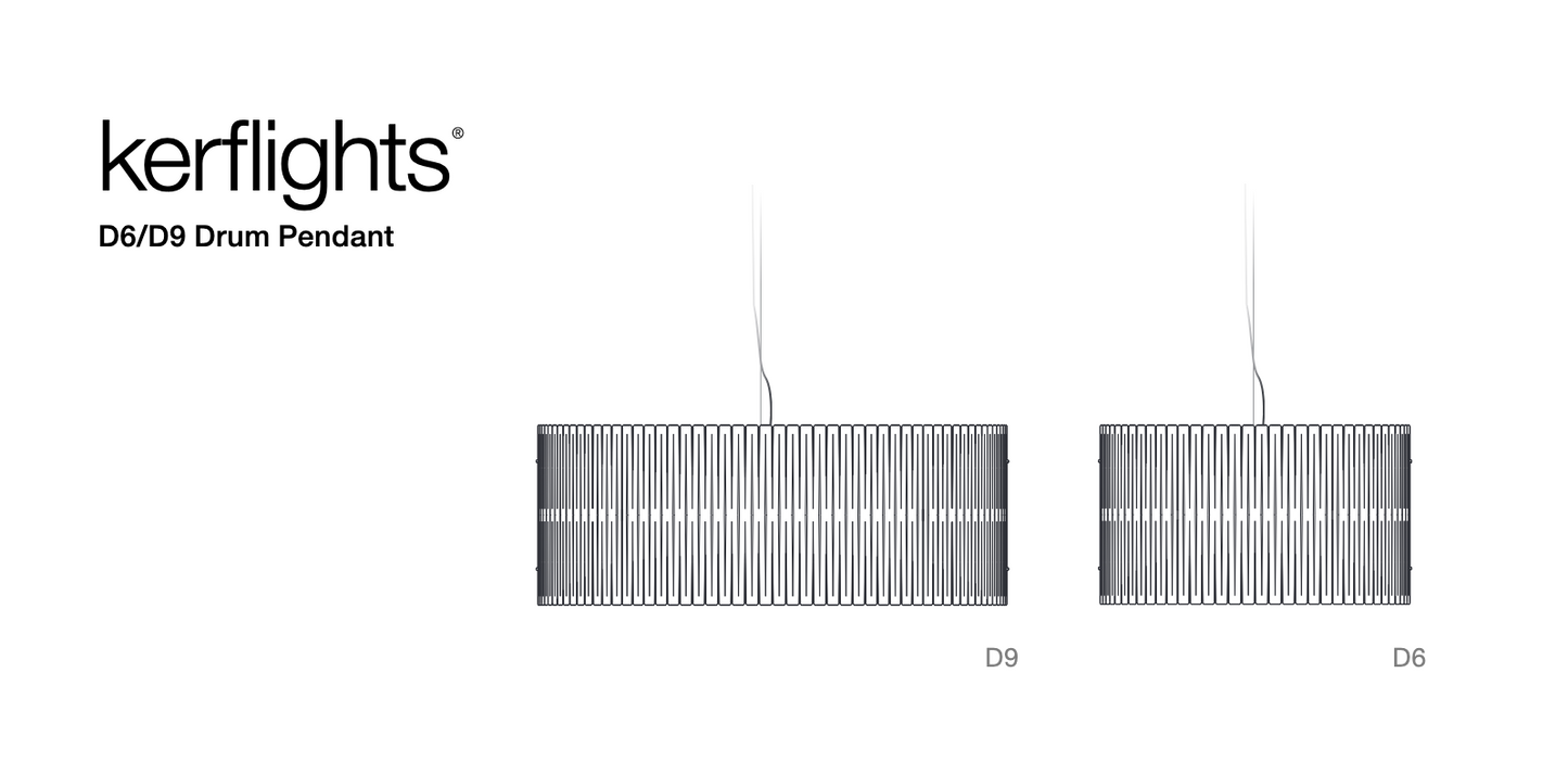 Kerf Modern Sustainable Wood Drum Pendant Light By Graypants