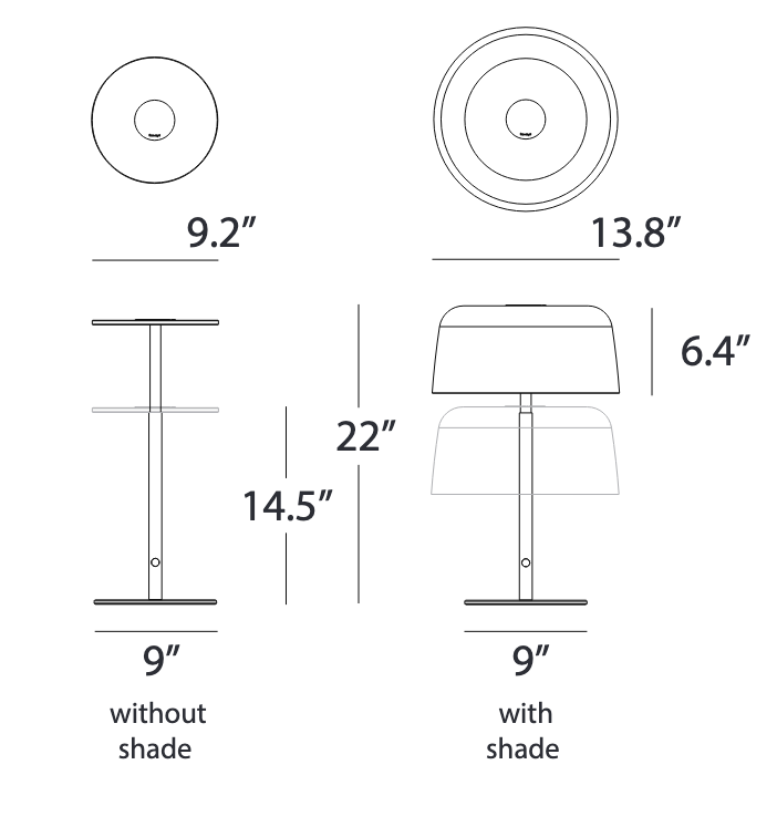 Koncept Yurei USB-C dimmable lamp, highlighting the seamless integration of technology and design for modern living.