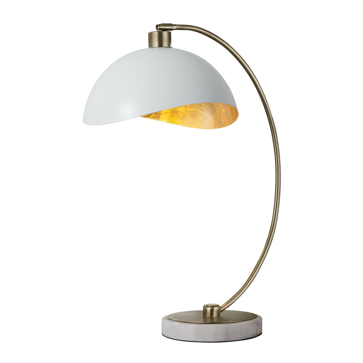 Luna Bella Table Lamp by Nova of California, White/Gold – view 13