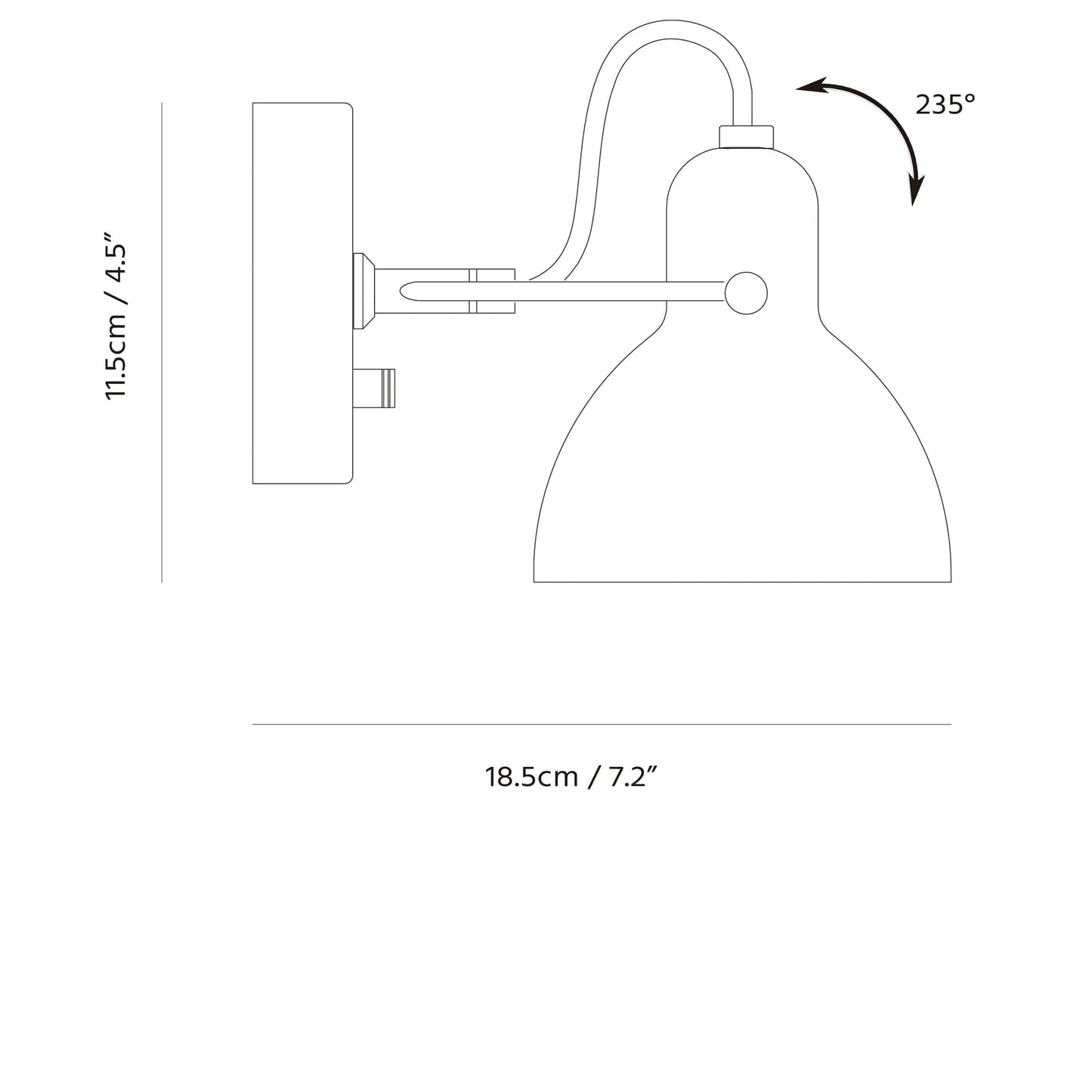 Seed Design Laito Mini Wall Lamp Sq 793Mwr Wh