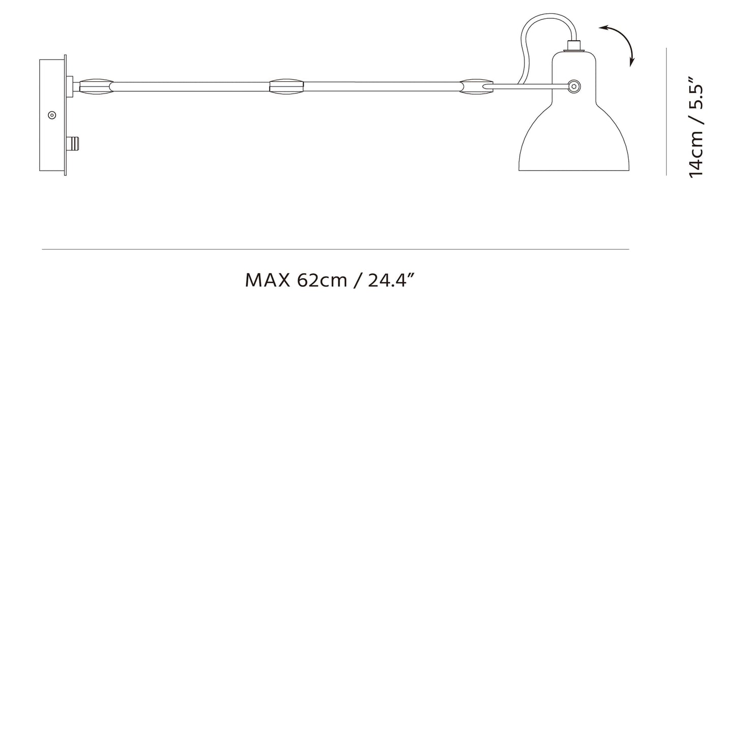 Seed Design Laito Mini Wall Lamp Large Sq 793Mwa Bk