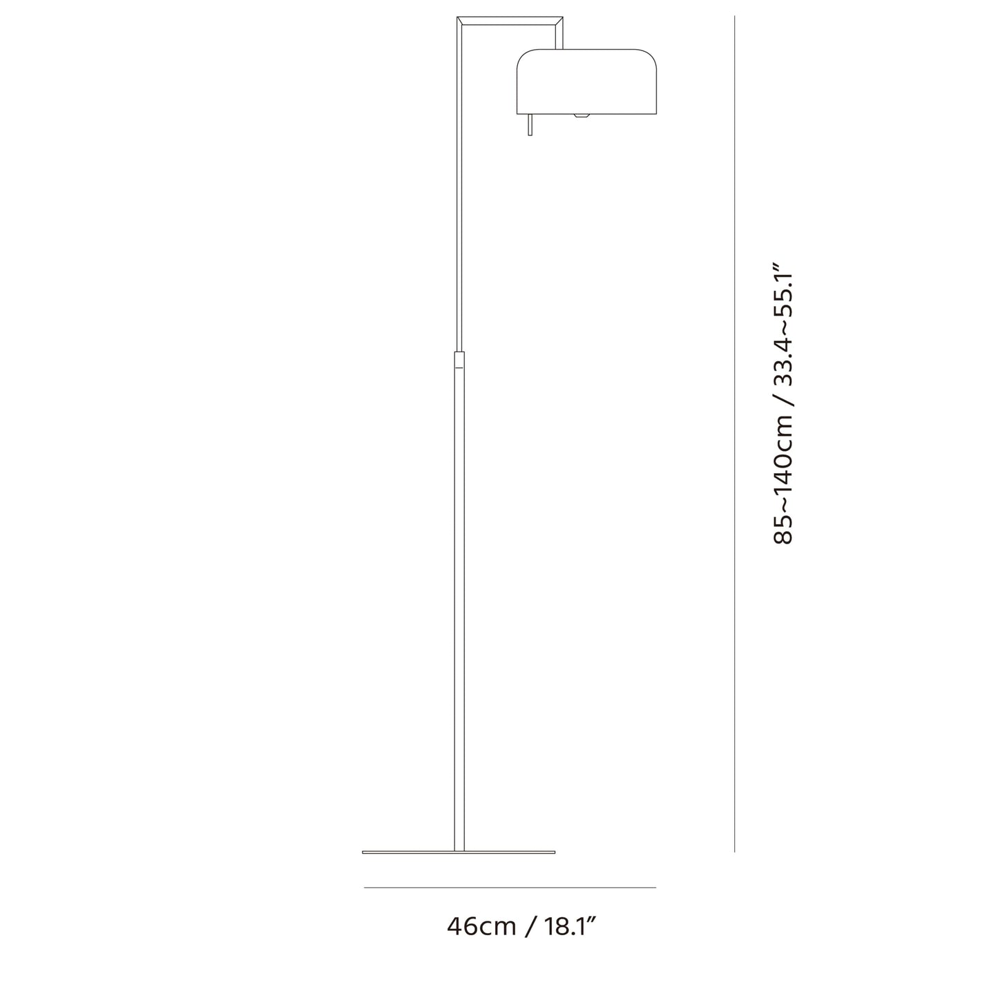 Seed Design Lalu Floor Lamp Sq 250Mfr Cpr