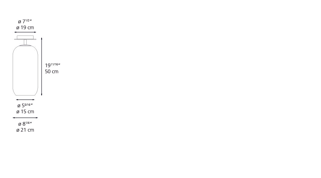 Artemide Gople Ceiling Chrome/White 1413028A