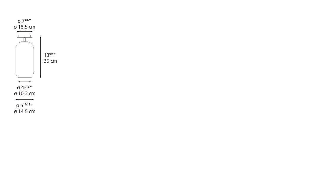 Artemide Gople Mini Ceiling Chrome/Smoke White 1414028A