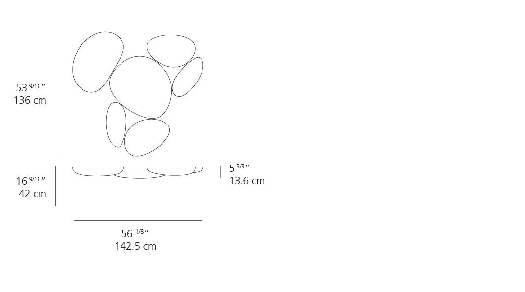 Artemide Skydro Ceiling No Light 1234010A