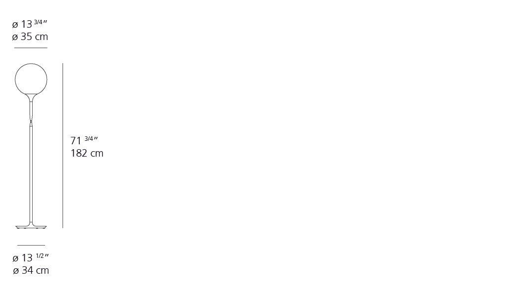 Artemide Castore 35 Floor 1055005A